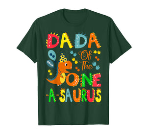 Dada of The One-A-Saurus 1st Birthday Boy Dinosaur Lover T-Shirt