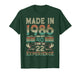 Made in 1986 I'm Not 40th Birthday Experience Vintage Retro T-Shirt