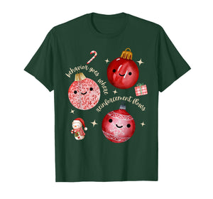 Behavior Goes Where Reinforcement Flows ABA RBT Christmas T-Shirt