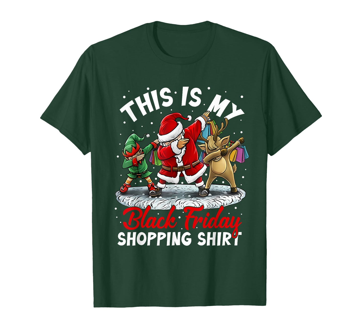 This is My Black Shopping Funny Friday Shopping Dabbing Crew T-Shirt