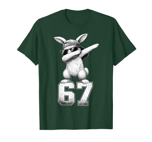 Retro Funny Rabbit Bunny Hip Hop Easter Men Boy Toddler Kid T-Shirt