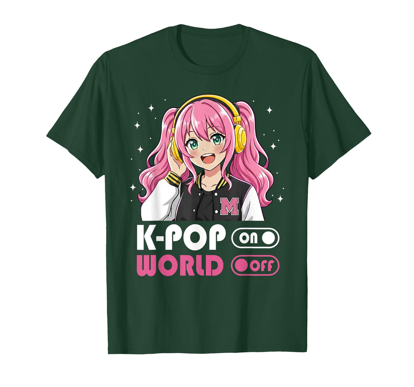 Funny Anime K-Pop Girl Design for Girls Teen T-Shirt