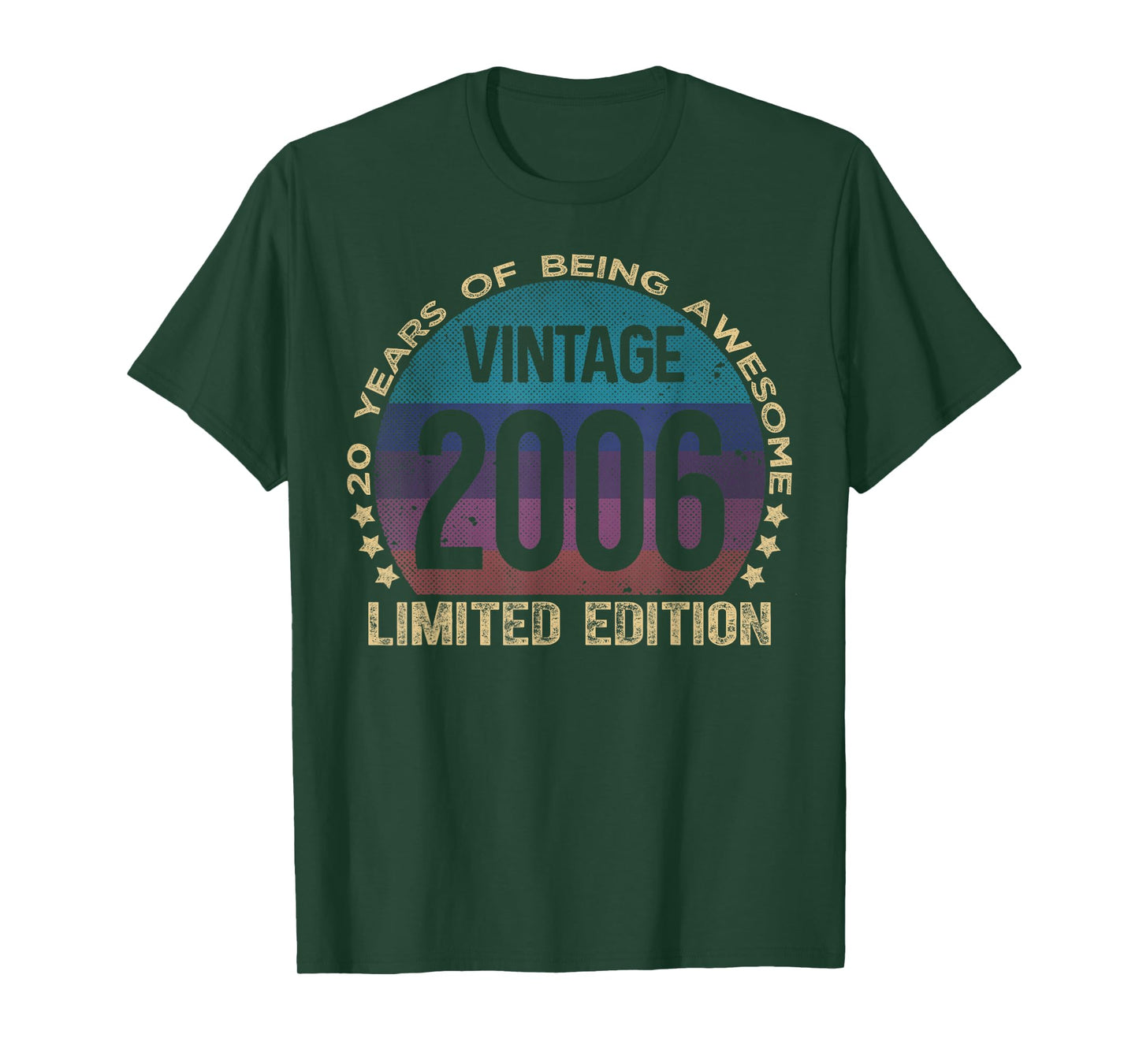 20 Year Old Gifts Vintage 2006 Limited Edition 20th Birthday T-Shirt