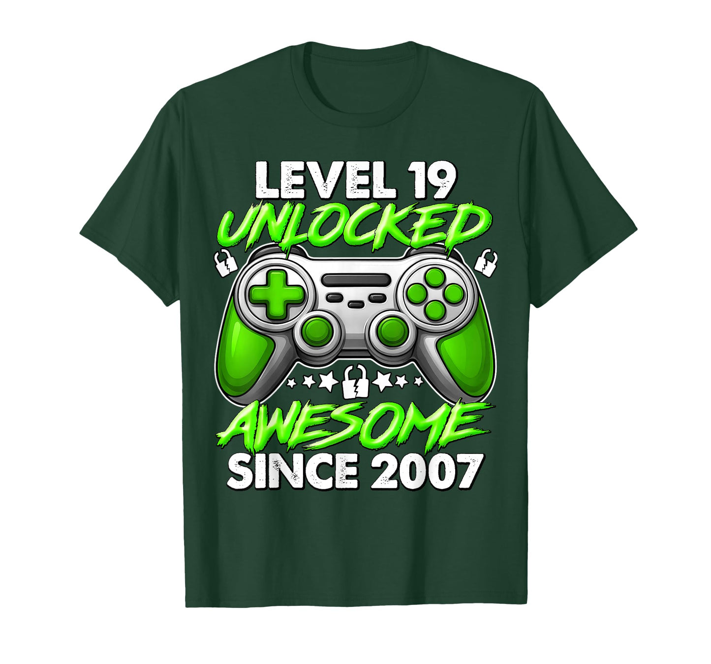 Level 19 Unlocked 19 Year Old Gifts Boys 19th Birthday Boy T-Shirt