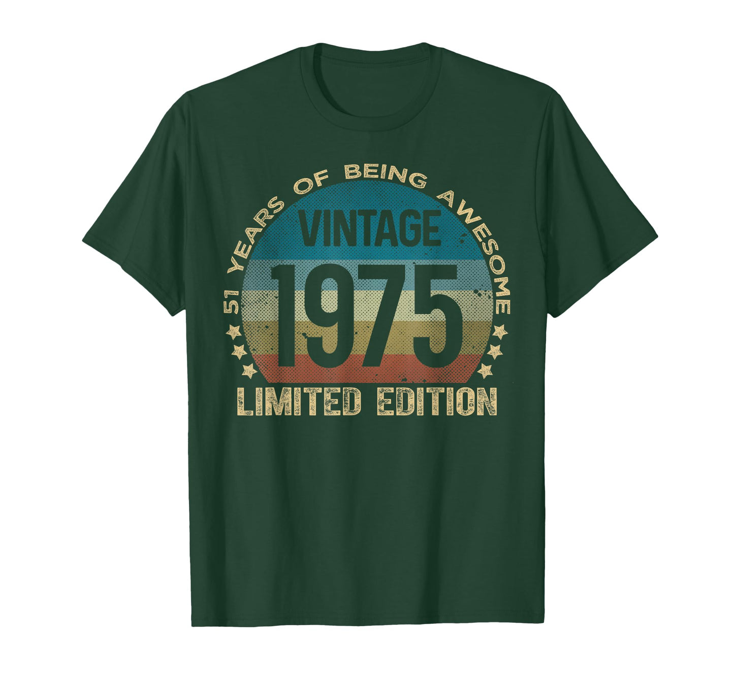 51 Year Old Gifts Vintage 1975 Limited Edition 51st Birthday T-Shirt