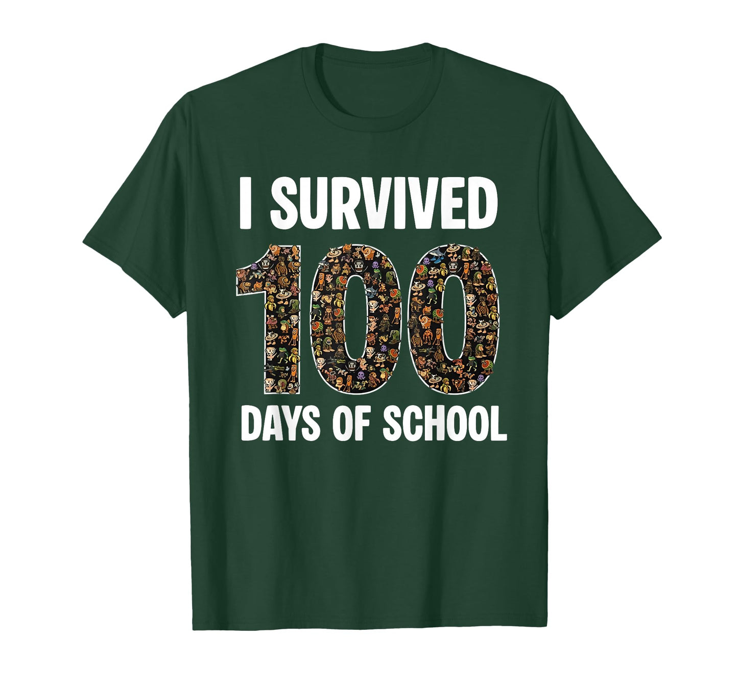100 Days of School Funny Brain Rot Italian Brainrot Boy Kids T-Shirt