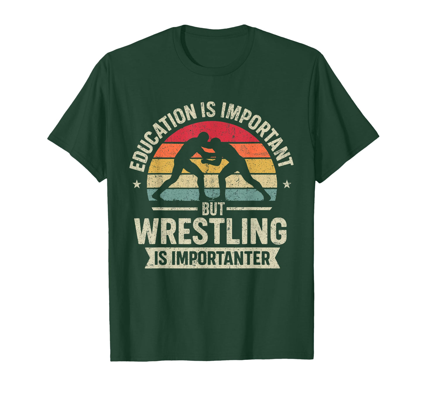 Funny Wrestling Education Joke for Wrestler Men Kids Boys T-Shirt
