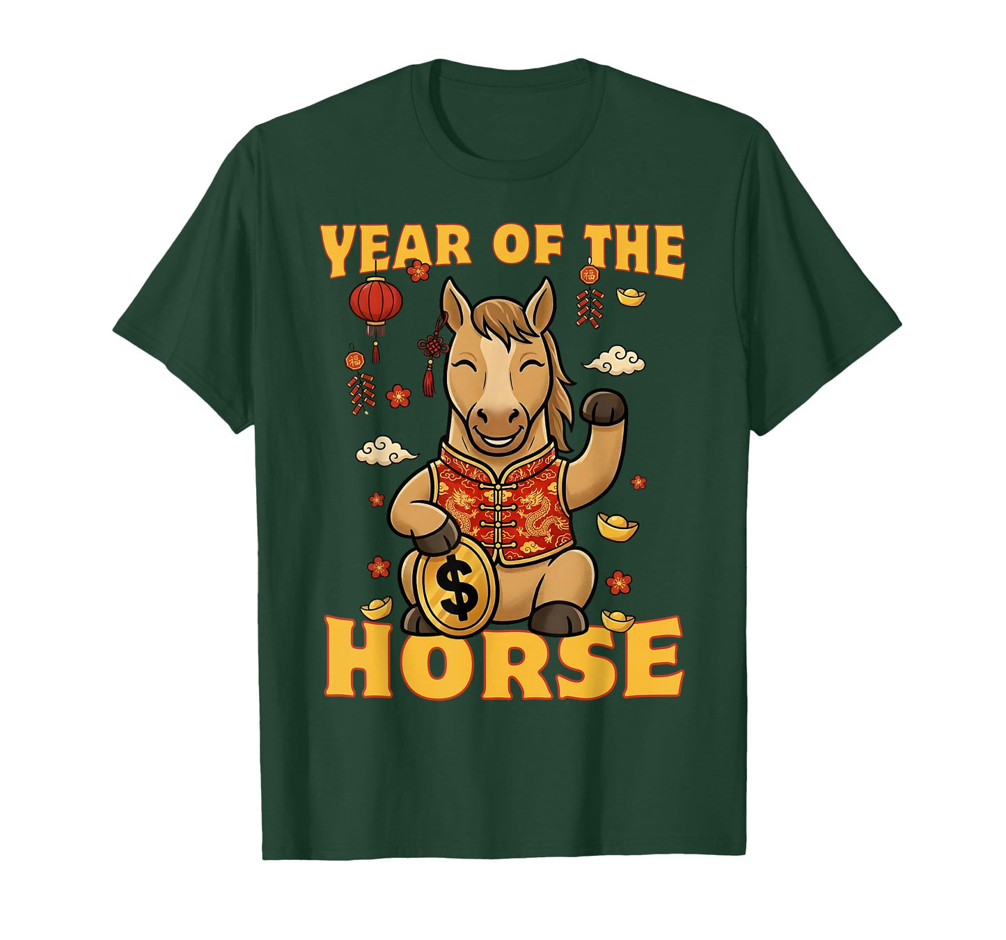 Zodiac Chinese New Year of The Horse 2026 Men Women Kids T-Shirt