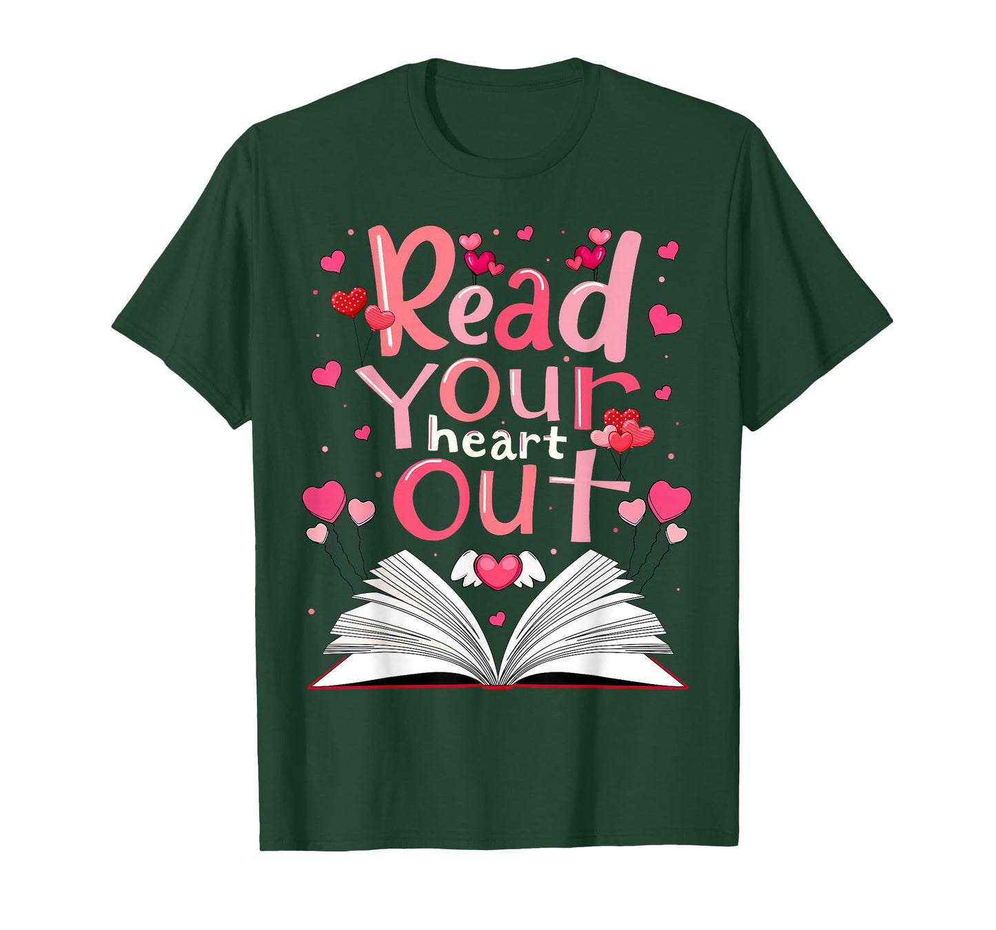 Valentine Read Your Heart Out Reading Book Men Women Kid T-Shirt