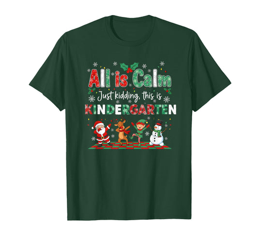 All is Calm Just Kidding This is Kindergarten T-Shirt