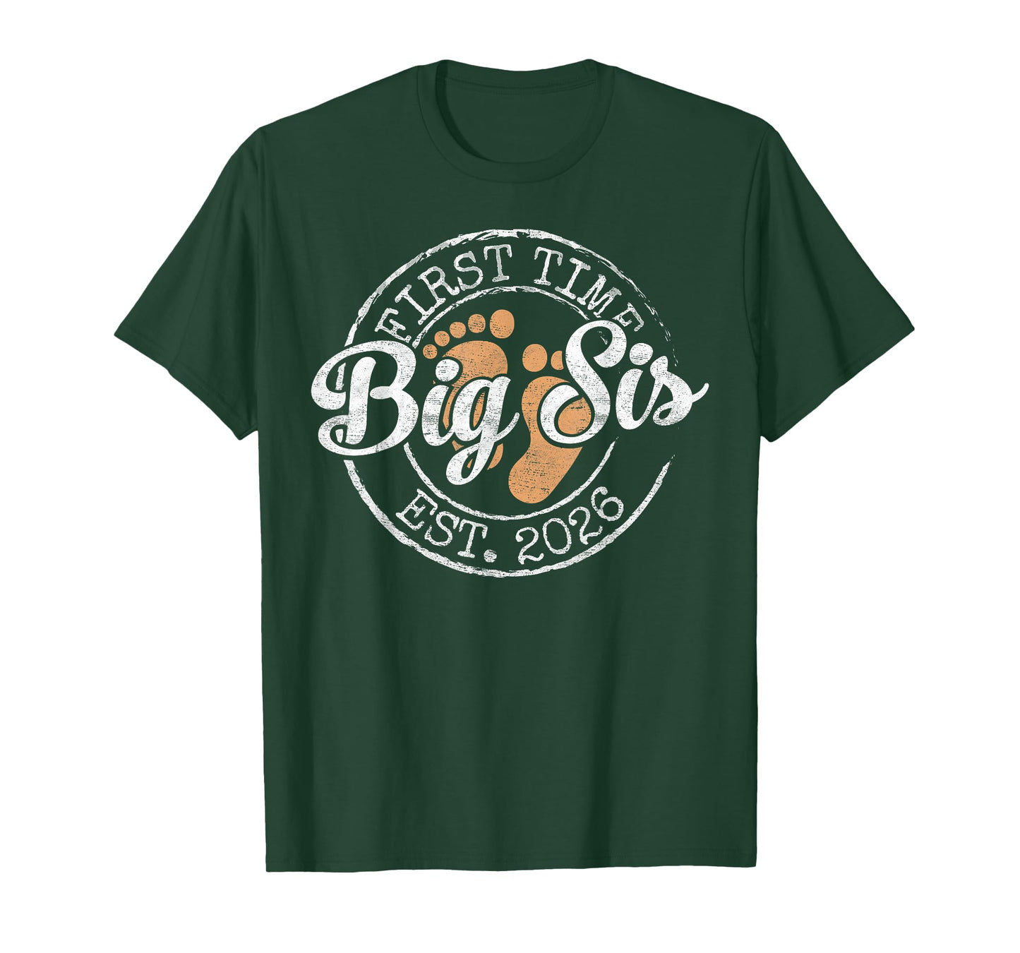 First Time Big Sis Est 2026 Stamp Soon Promoted to Sister T-Shirt