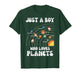 Just A Boy Who Loves Planets Space Galaxy Boys Kids Toddler T-Shirt
