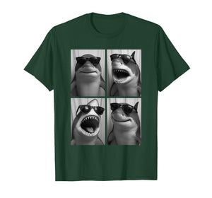 Cool Sharks Sunglasses Marine Animal Meme Selfie Booth T-Shirt