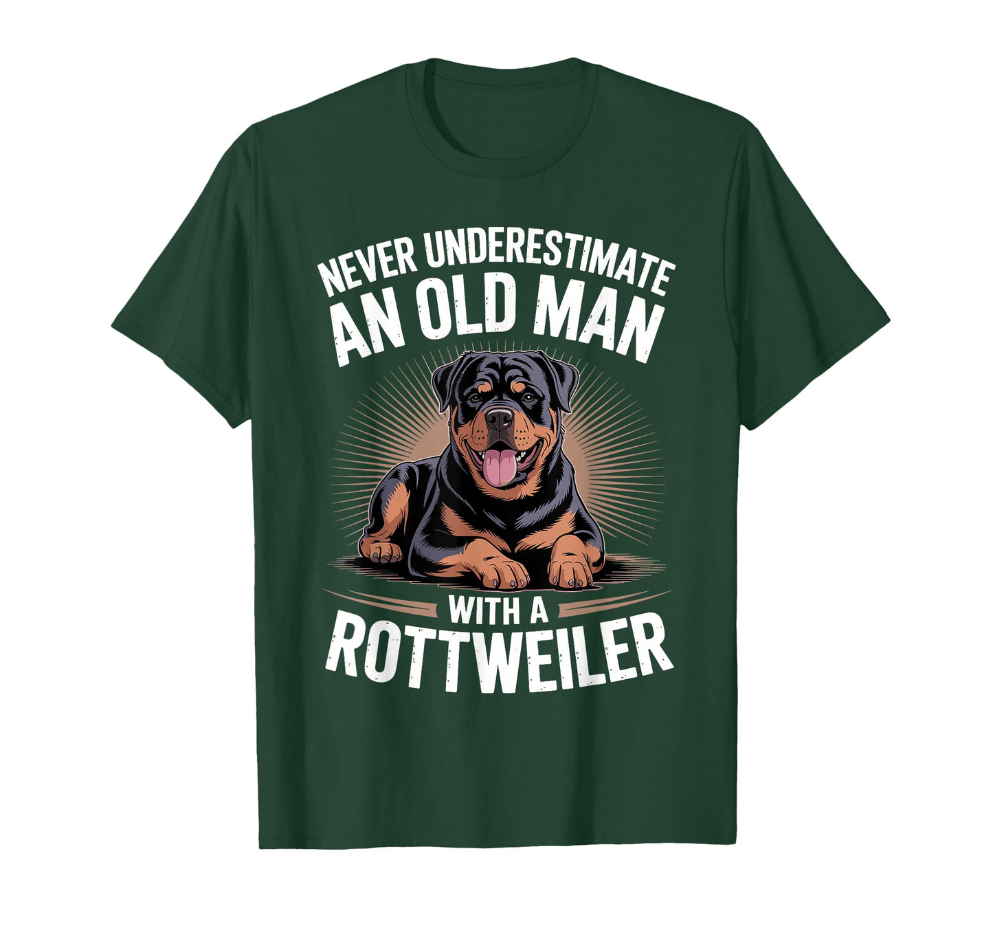 Cool Rottweiler Costume for Grandpa Men Rottweiler Lover T-Shirt