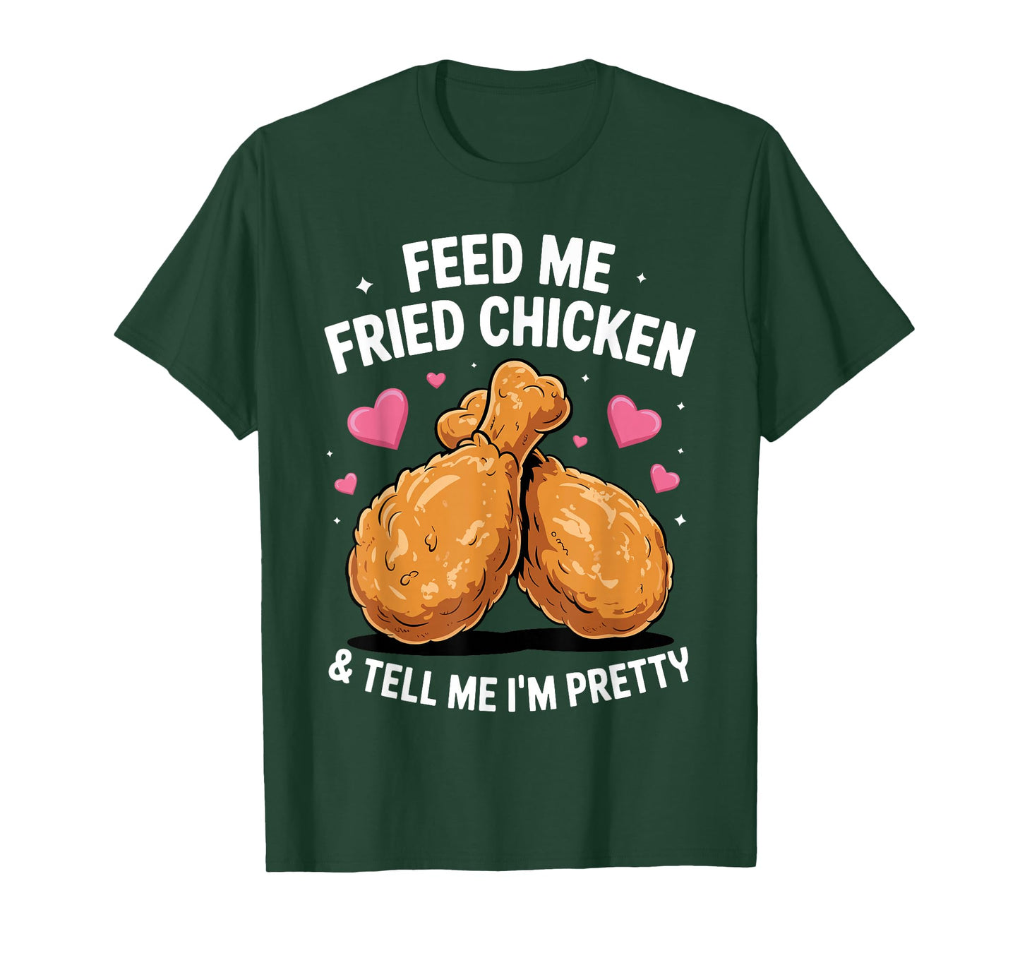 Fried Chicken Art for Men Women Kids Fast Food Fried Chicken T-Shirt