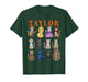 Taylor Groovy Name Cat 80's Vintage Birthday Girls T-Shirt