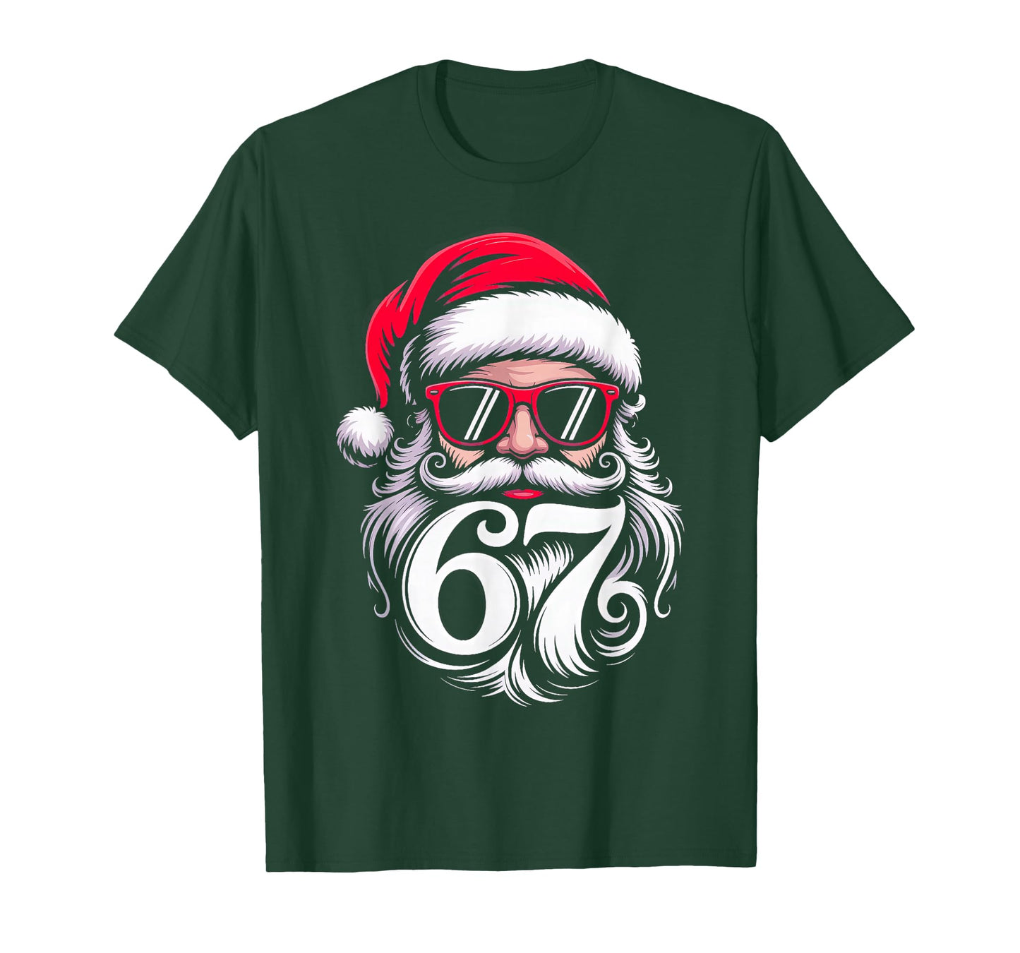 6 7 Christmas 67 Santa Six Seven T-Shirt