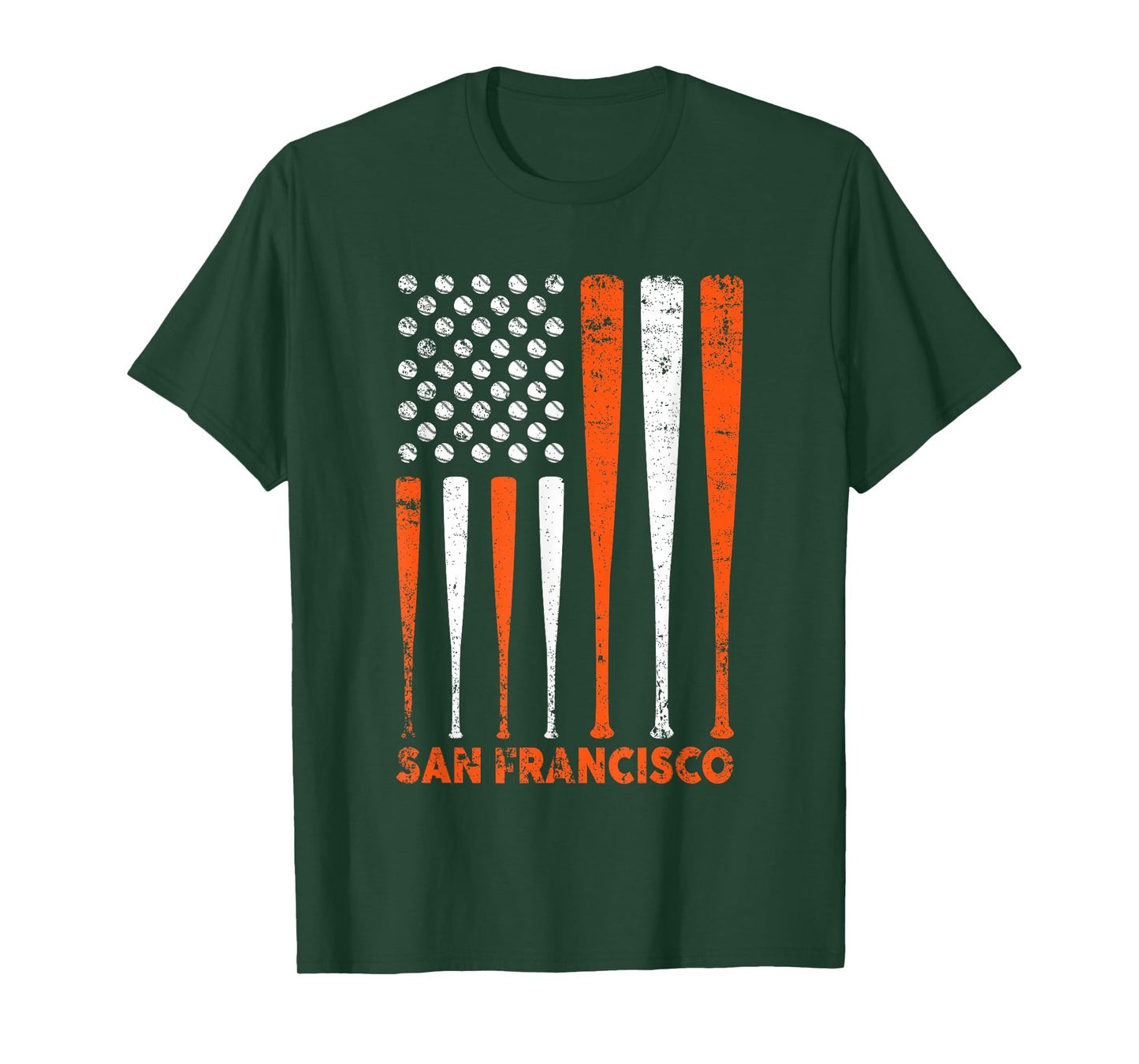 San Francisco Flag Vintage Baseball Gift for Men Women Kids T-Shirt