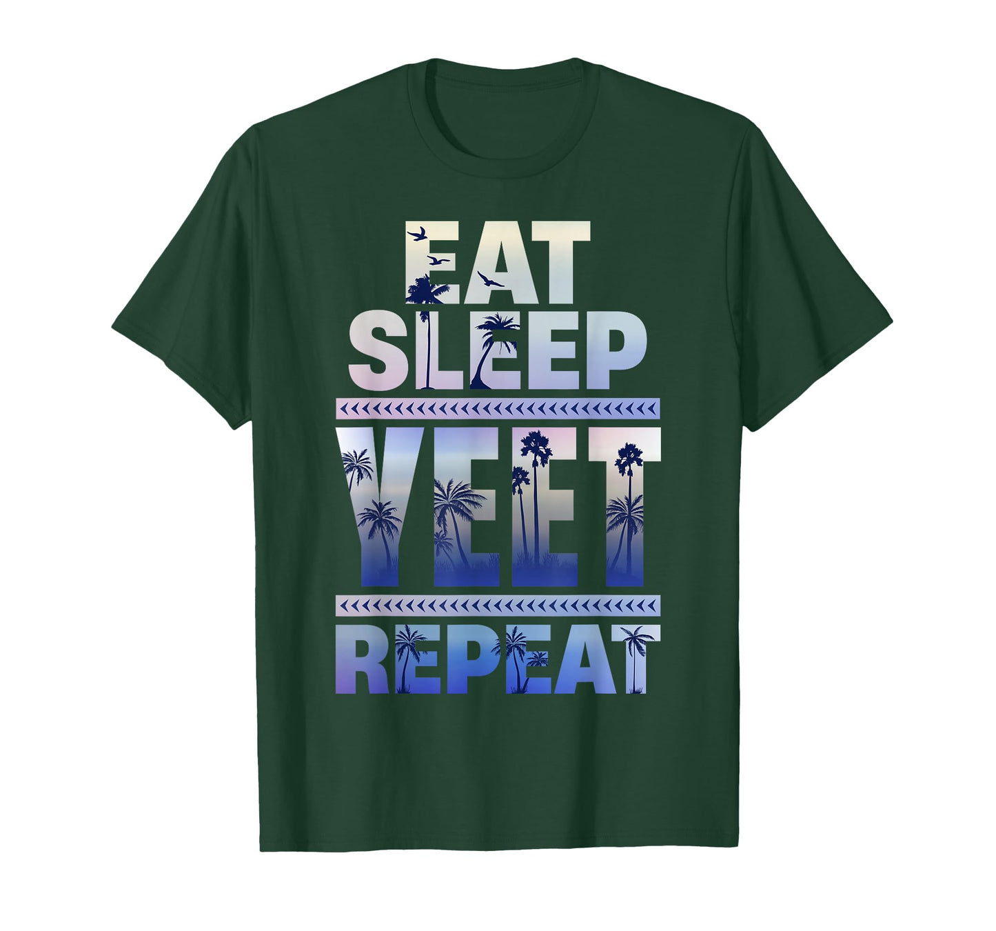 Funny Eat Sleep Yeet Repeat Retro Quote T-Shirt