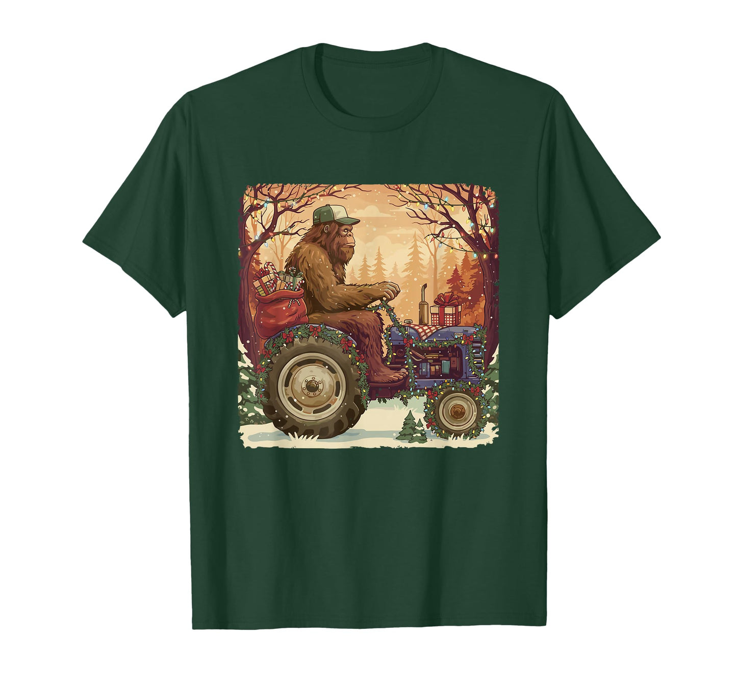 Tractor Rancher Farm Dad Distressed Funny Farmer Christmas T-Shirt