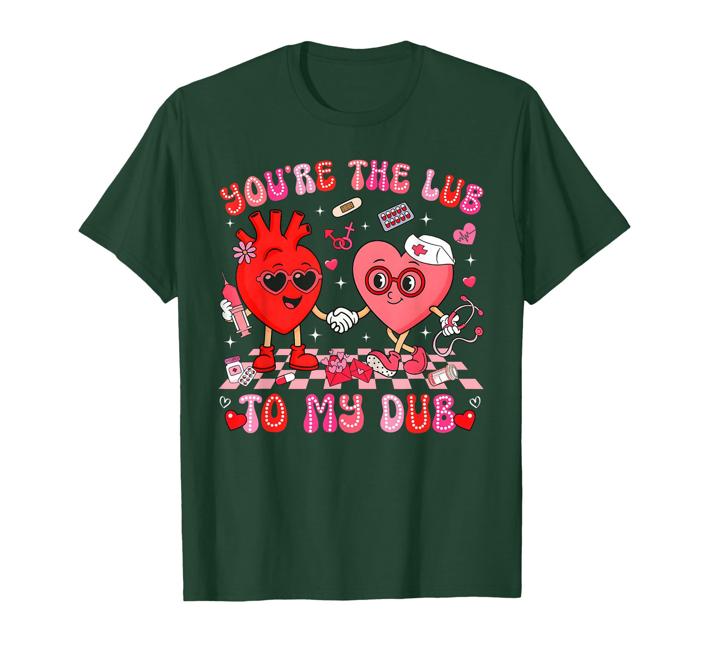 Valentine You're The Lube to My Dub CVICU Cardiac Nurse T-Shirt