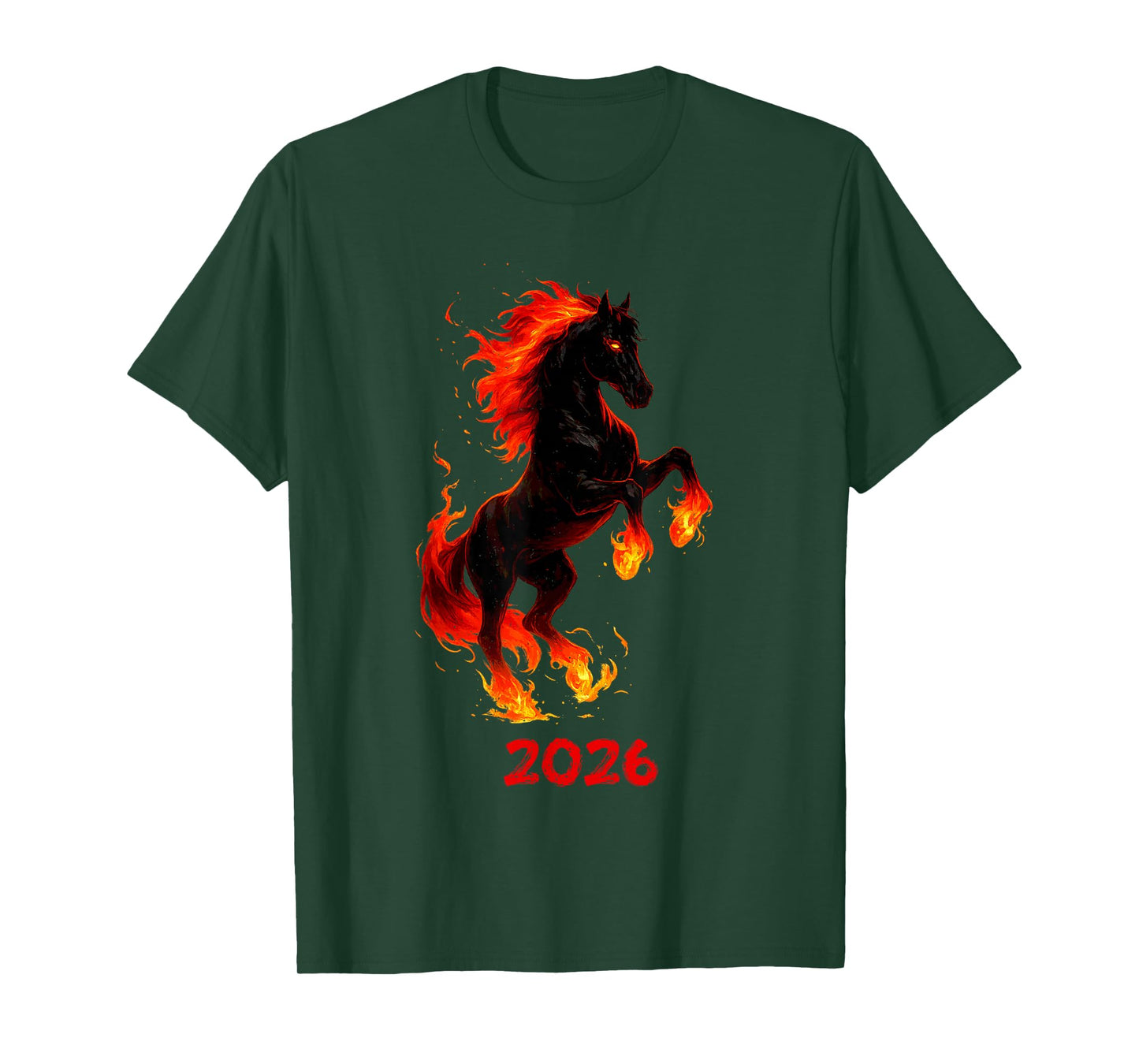 Fire Horse 2026 Year of The Horse Chinese New Year T-Shirt