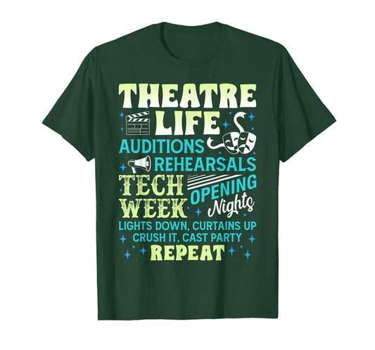 Theatre Nerd Actor Gifts Funny Musical Theater Geek Thespian T-Shirt