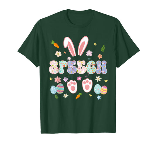 Speech Language Pathologist Bunny Easter SLP Speech Therapy T-Shirt