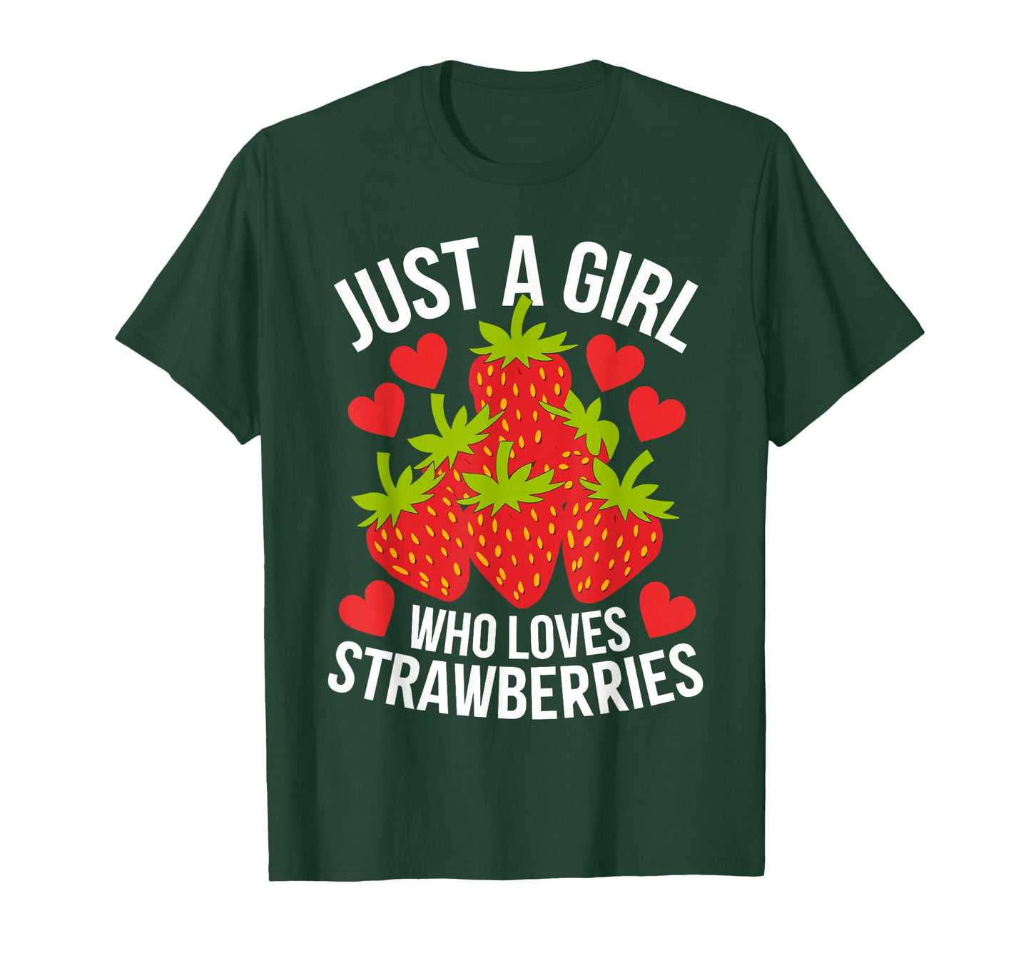 Funny Strawberry Art for Girls Women Fruit Strawberry Lover T-Shirt