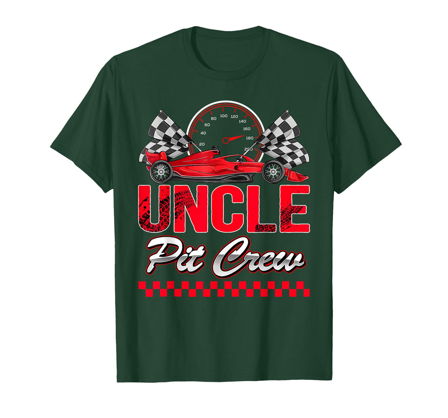 Uncle Pit Crew Racing Family Race Car Birthday Boy T-Shirt