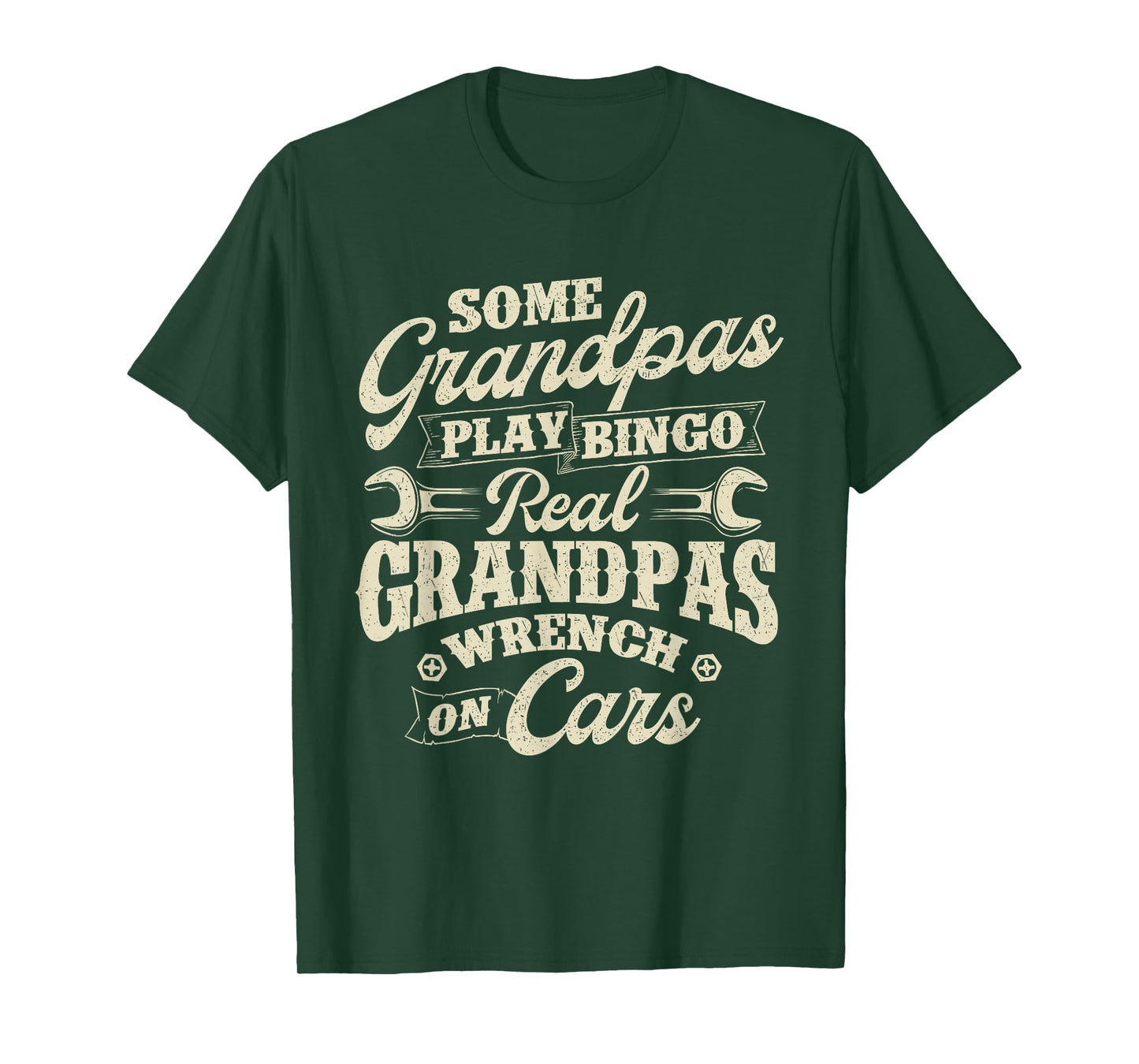 Some Grandpas Play Bingo Real Grandpas Wrench On Cars - Papa T-Shirt