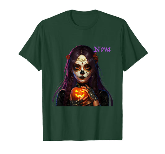 Dia de Los Muertos Nova Edition, Anime Art Design T-Shirt