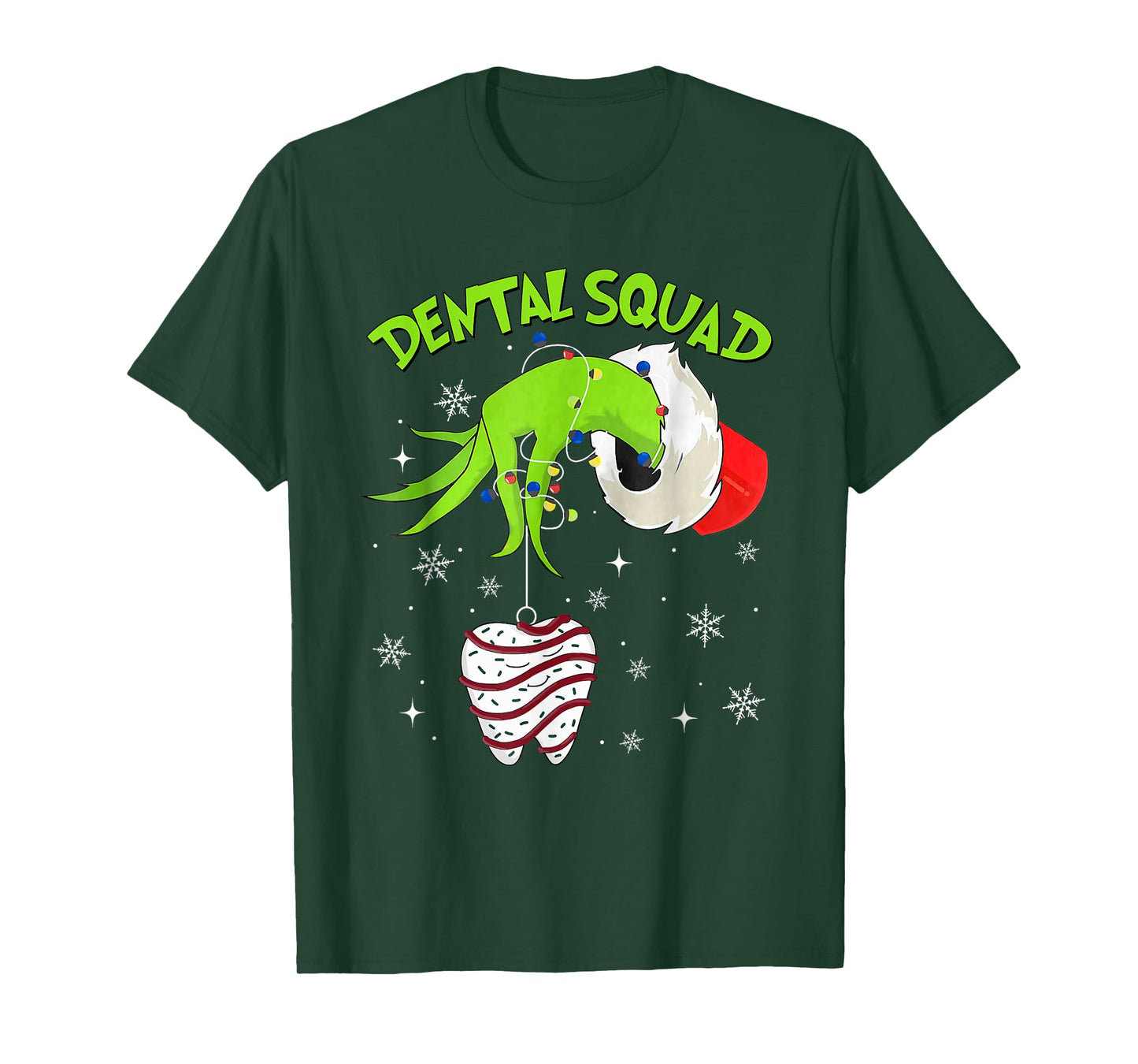 Christmas Dental Squad Cute Dentist Dental Hygienist T-Shirt