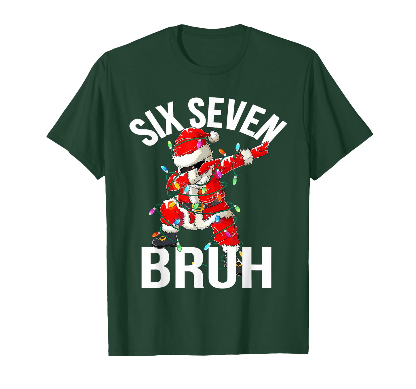 67 Six Seven Bruh Funny Christmas 6 7 Meme Boys Girls Kids T-Shirt