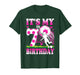 7 Year Old Girl Birthday Soccer Themed Party 7th Birthday T-Shirt
