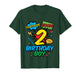 Kids 2 Birthday Boy Comic 2nd Bday Hero Party Boys Kids Toddler T-Shirt