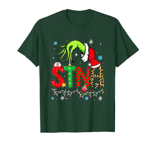Funny STNA Christmas Shirt STNA Xmas for Women T-Shirt