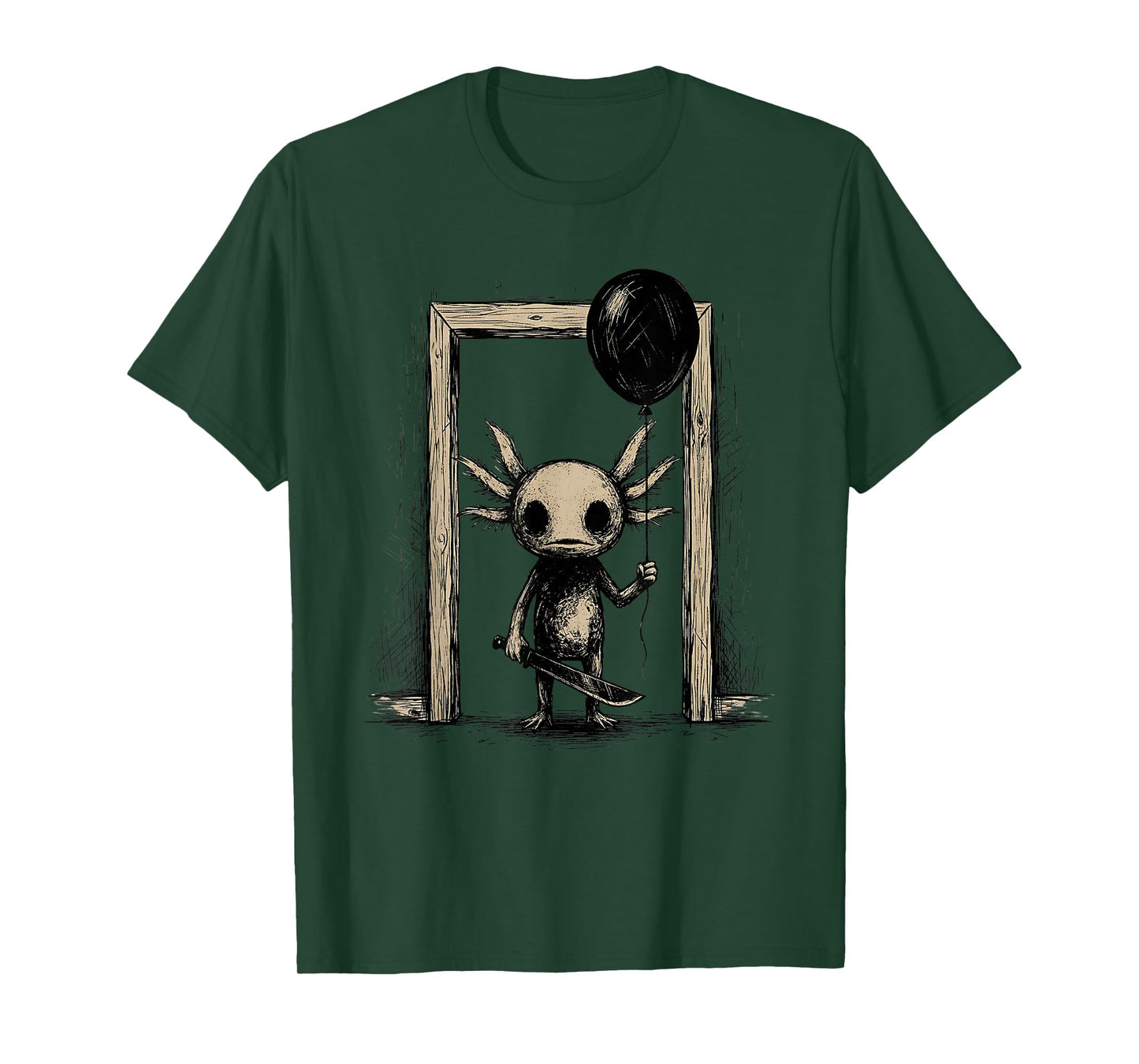 Axolotl Creepy Emo Goth T-Shirt