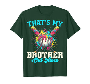 That's My Brother Out There Baseball Ice Cream Crossed Bats T-Shirt