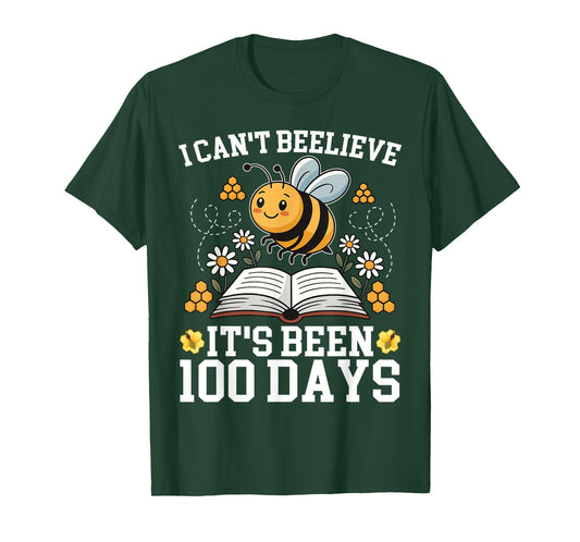 I Can't Believe It's Been 100 Days of School Bee Teacher Kid T-Shirt
