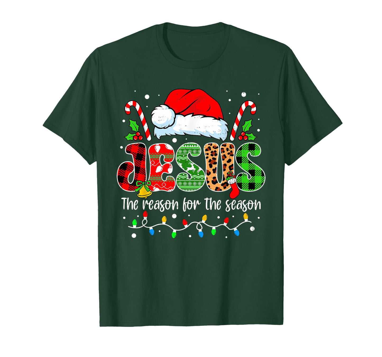 Christmas Jesus Reason Season Xmas Christian Faith Religious T-Shirt