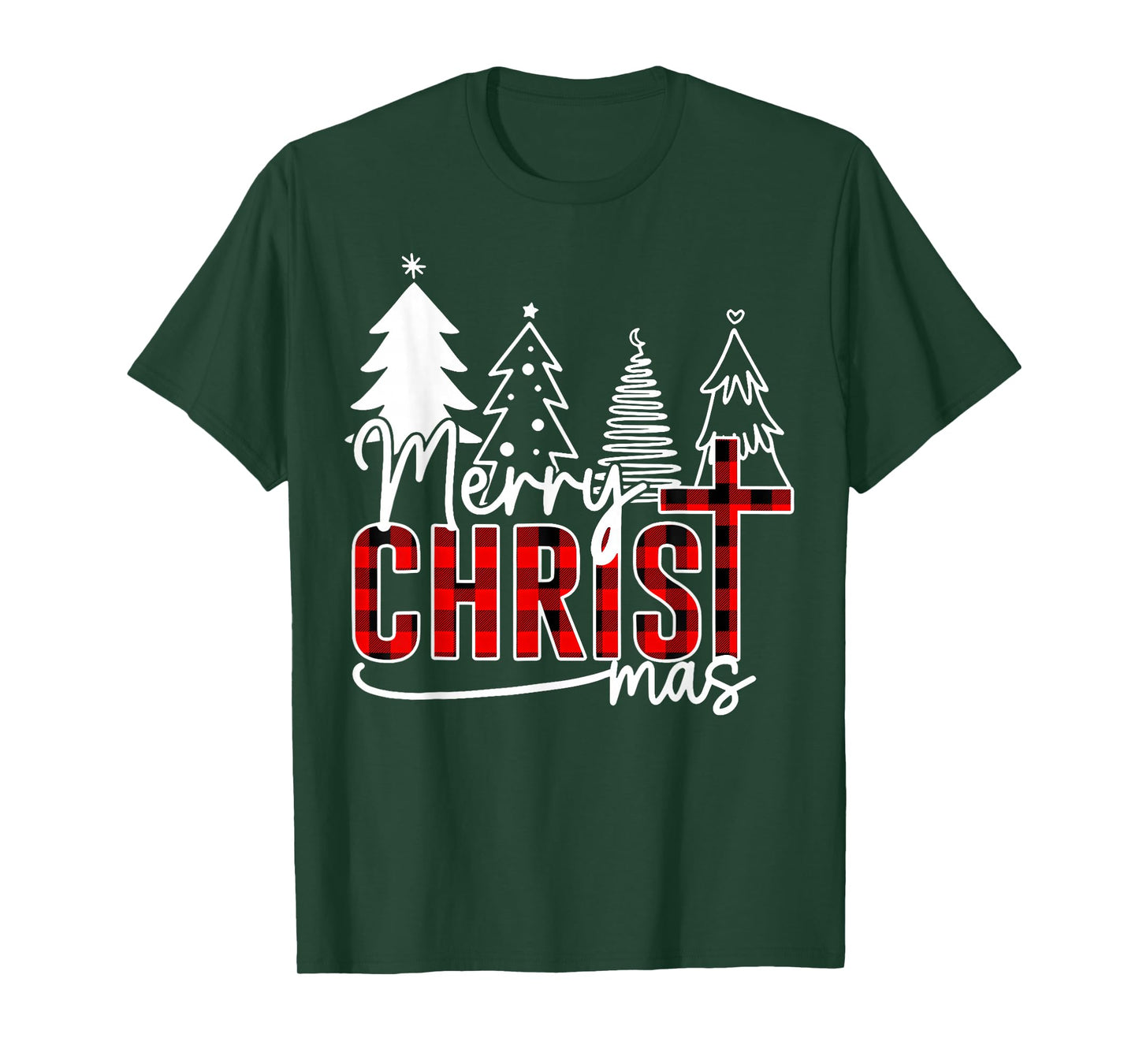 Merry Christ Mas Christian Christmas Jesus Christmas Family T-Shirt