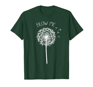 Retro Vintage Blow Me Dandelion Funny Minimalist Graphic T-Shirt