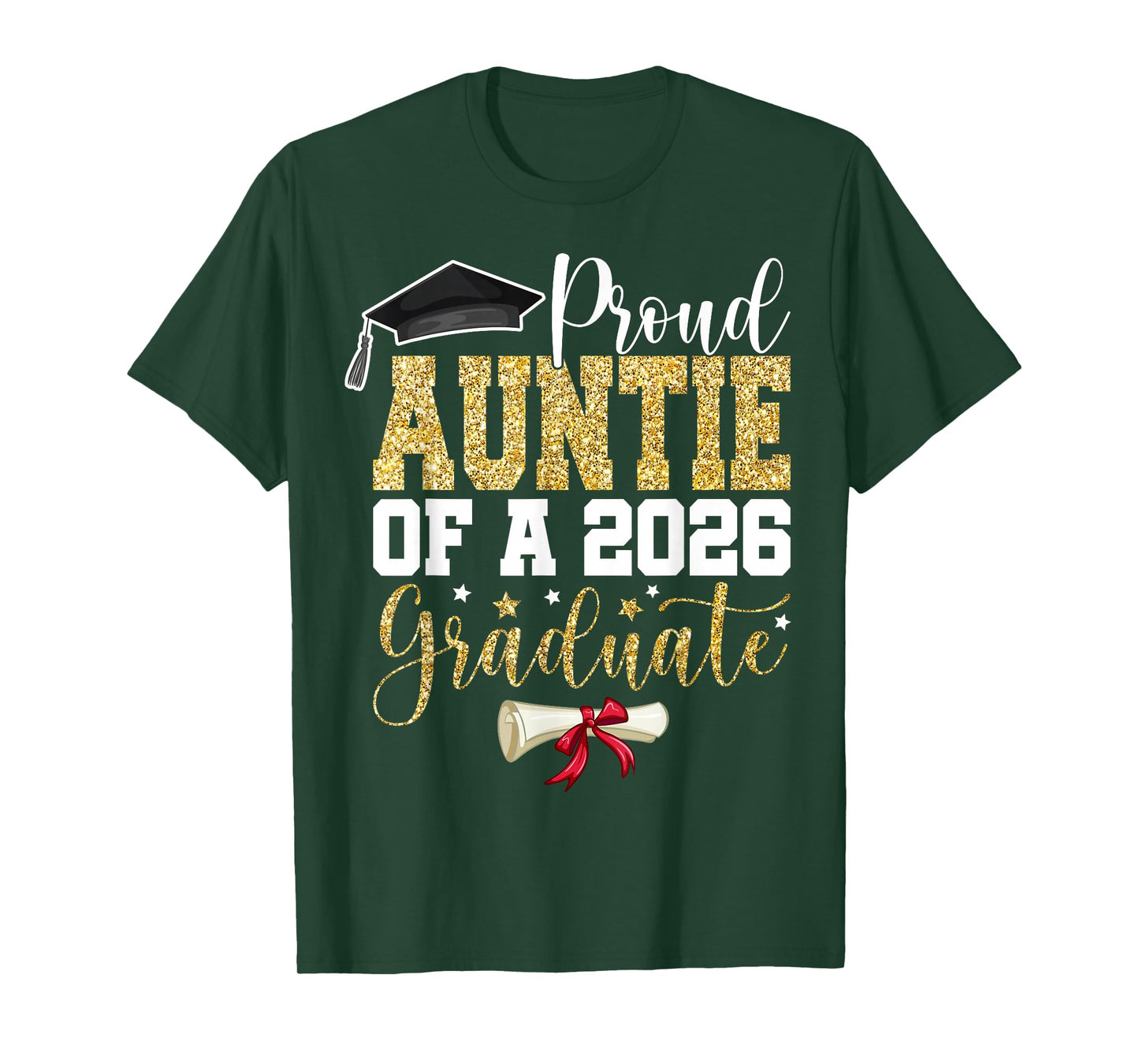 Proud Auntie of 2026 Senior Graduate Family Graduation 2026 T-Shirt