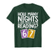 How Many Nights a Week Should You Read 6-7 Book Lover Stamp T-Shirt