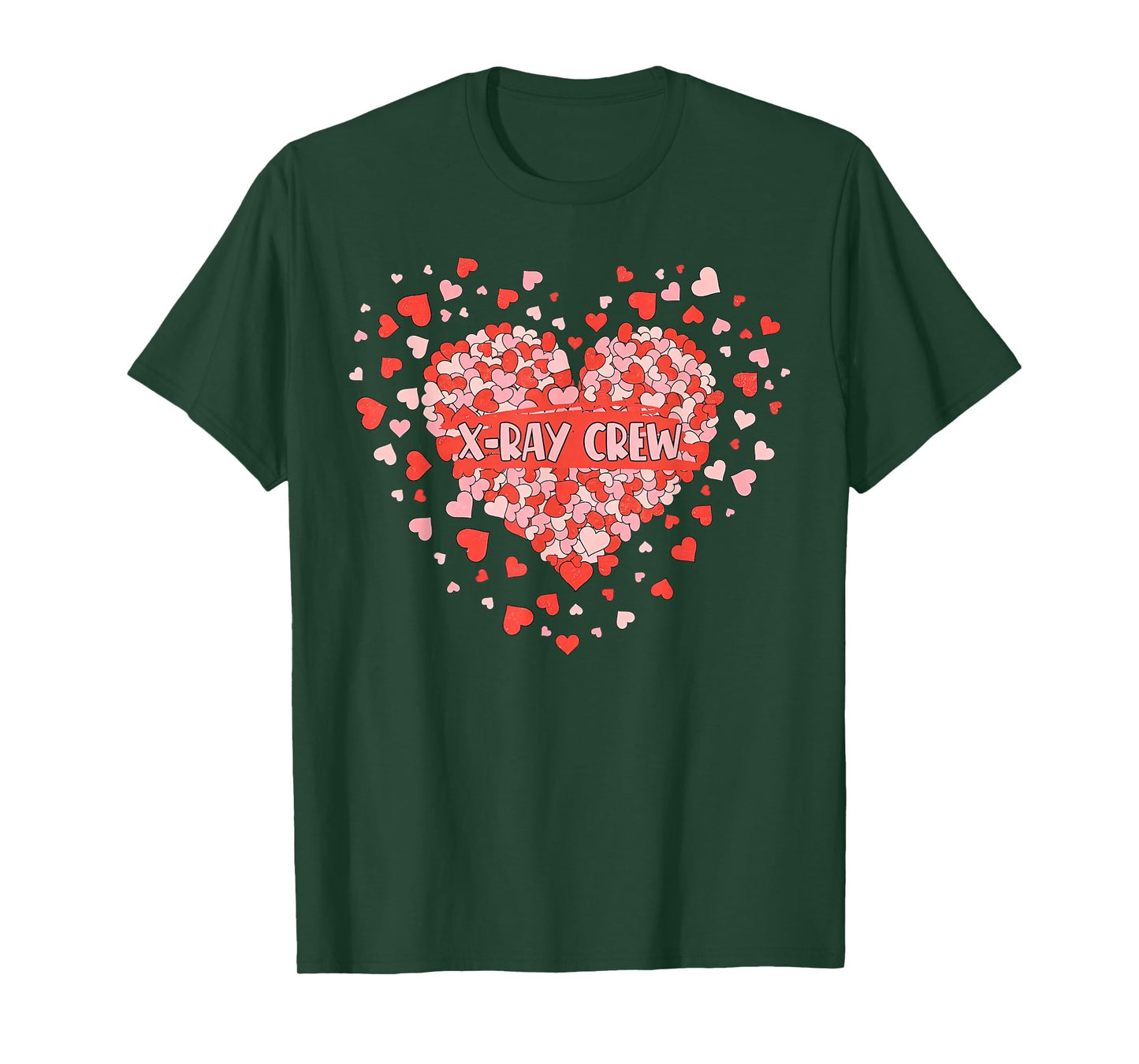 X-ray Crew Heart Valentines Radiology Technologist Rad Tech T-Shirt