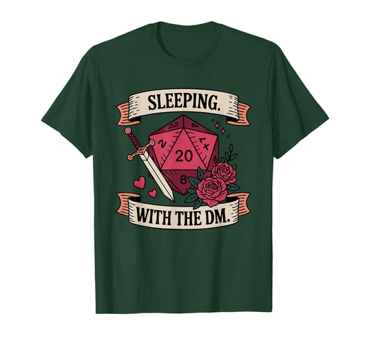 Sleeping. with The DM. Funny Design T-Shirt