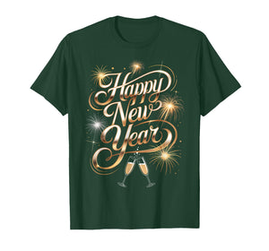 New Years Eve Party Shirts 2026 Happy New Year Fireworks T-Shirt