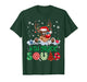 Reindeer Santa Hat 4th Grade Squad Teacher Christmas Kids T-Shirt