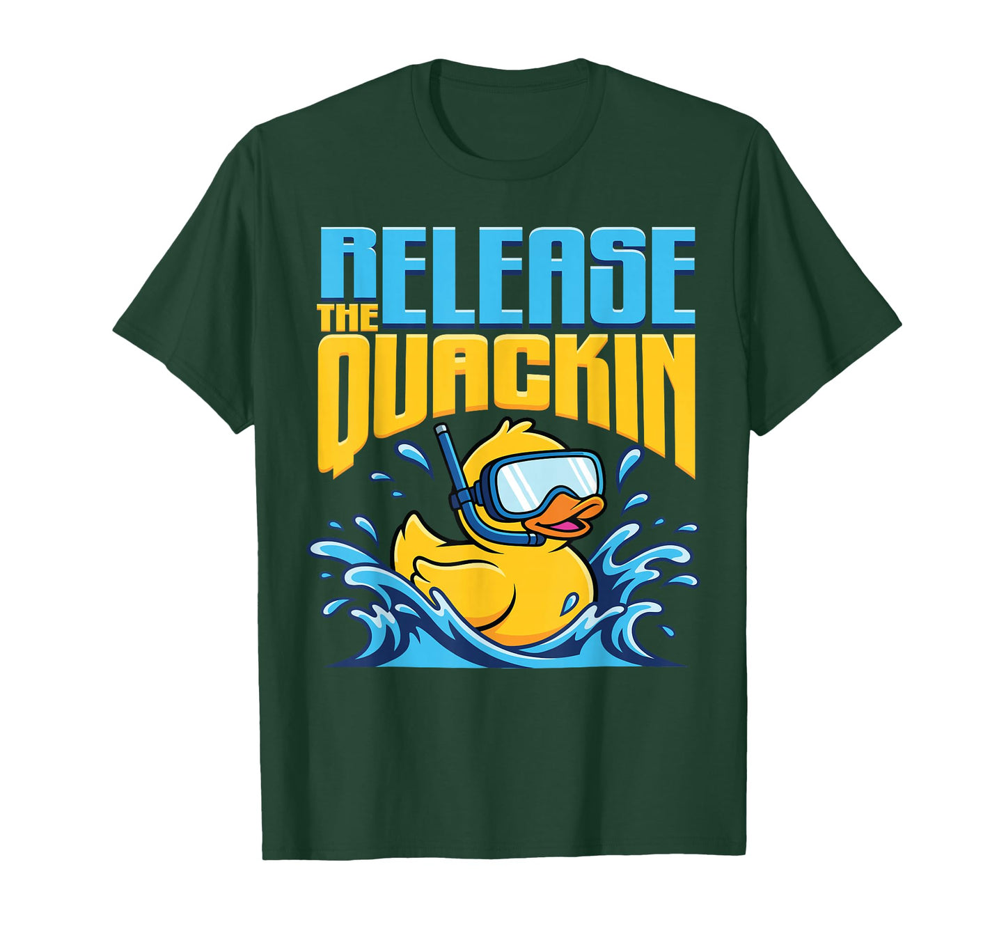 Funny Rubber Duck Release The Quackin Yellow Duckie Gift T-Shirt